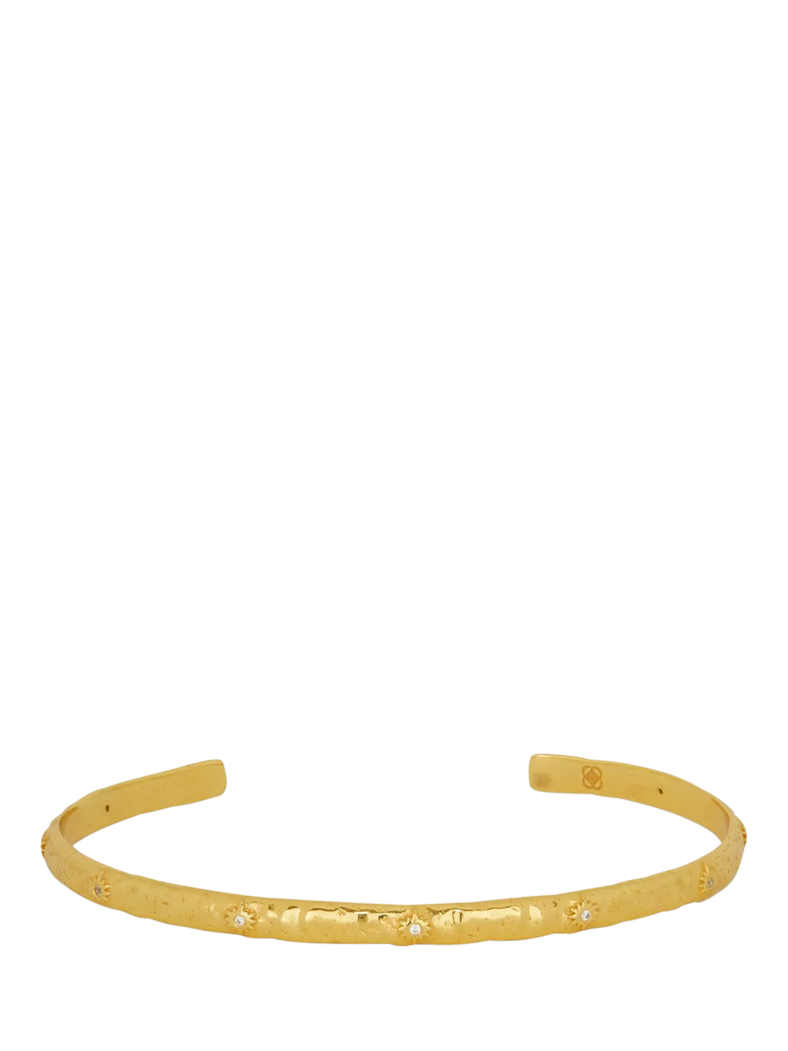 Ottoman Hands crystal star cuff gold, imported from the UK