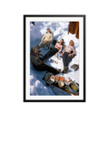 Sonic Editions Skiers Sunbathing framed print 41x51cm, UK version