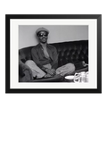 Sonic Editions framed photographic print Stevie Wonder relaxing 51x41 cm (British brand)