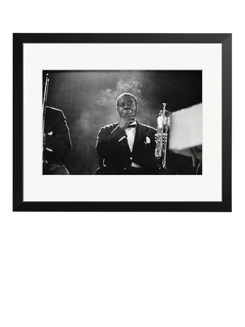 Sonic Editions Louis Armstrong framed print 61x51 cm (British brand)
