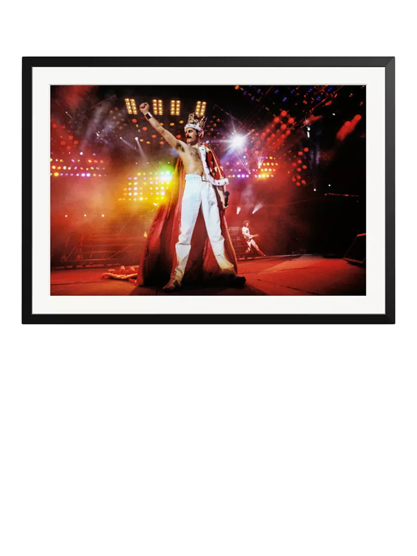 Sonic Editions framed print Freddie Mercury 1986 90x77.7 cm, UK version