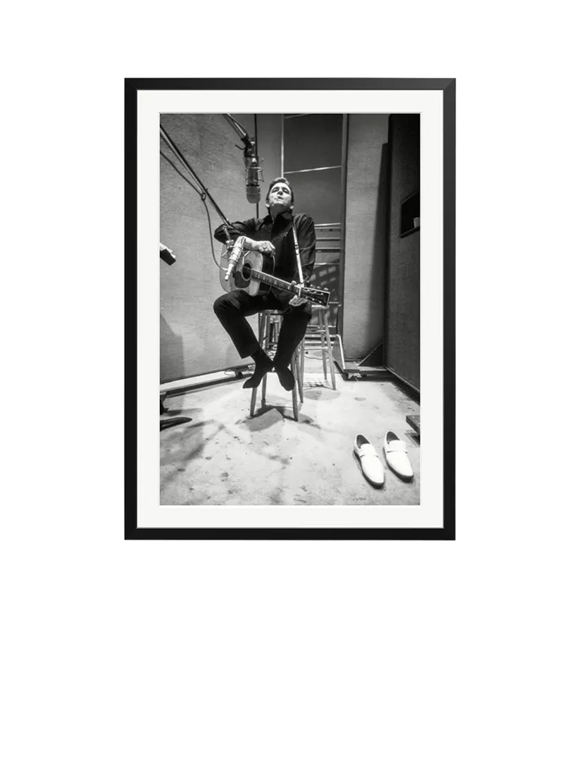 Sonic Editions Johnny Cash studio framed print, imported from the UK
