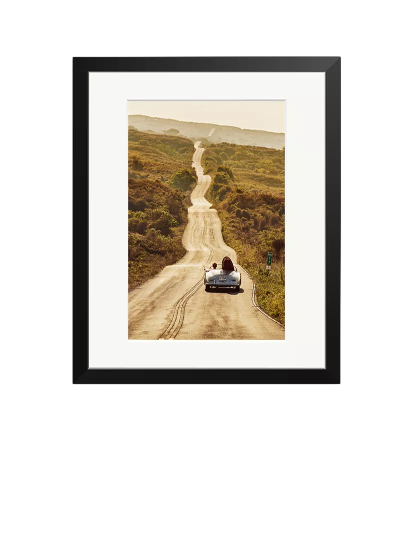 Sonic Editions Porsche 356 framed print, large (British brand)