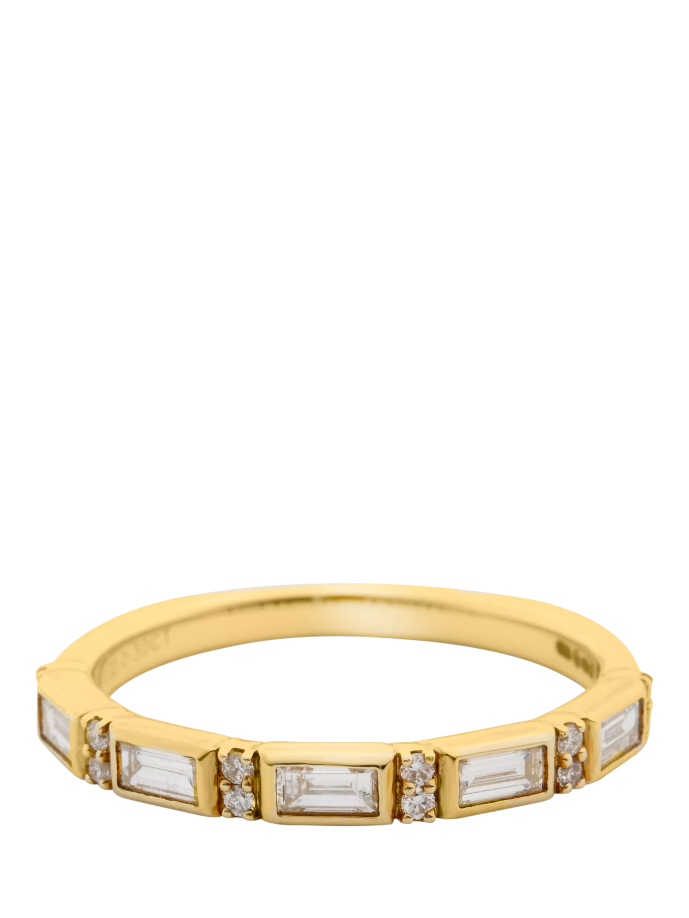 LARNAUTI lab grown diamond ring 18ct vermeil 0.30ct, UK version
