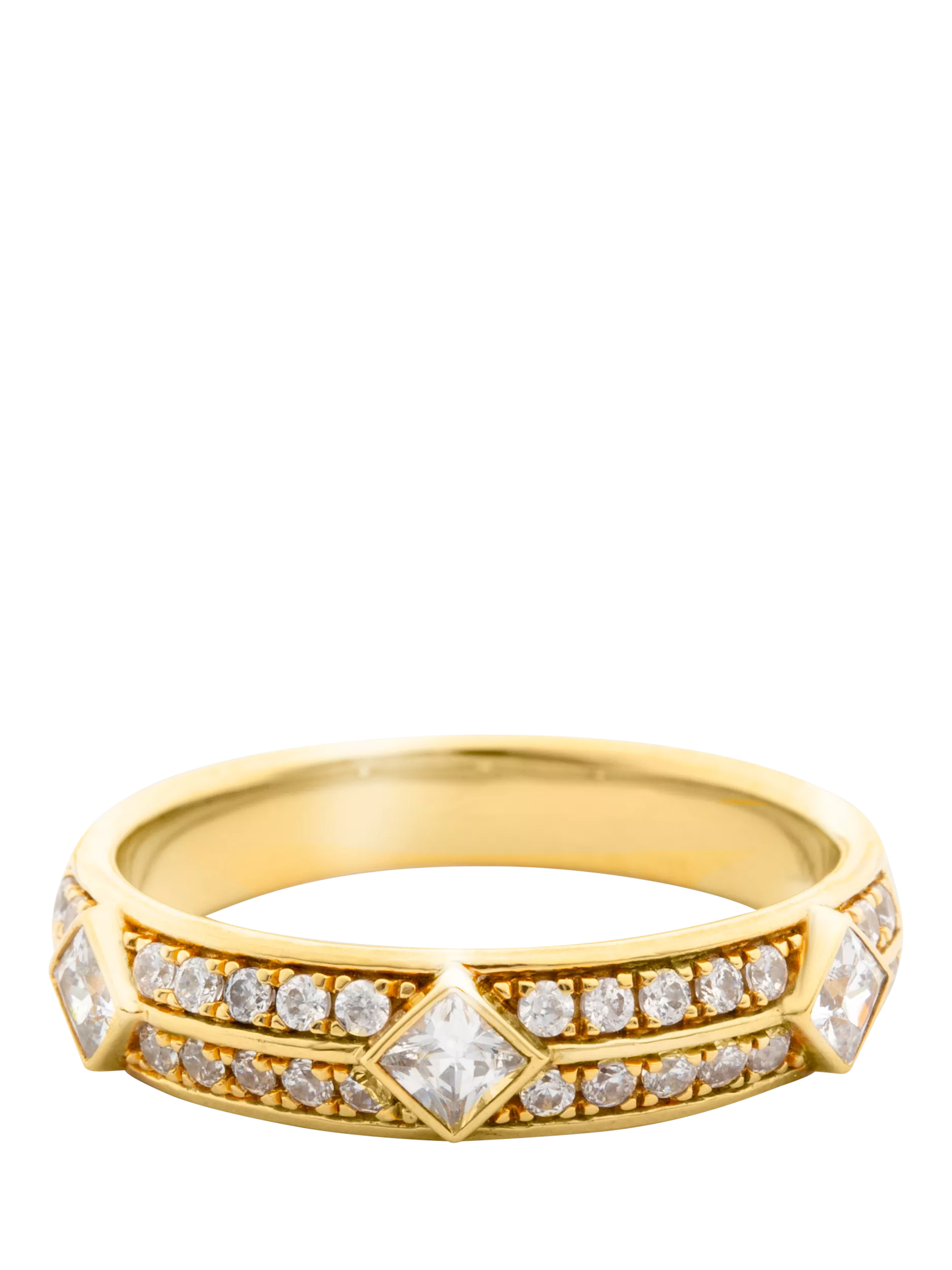 LARNAUTI lab-grown diamond princess ring 0.50ct (British brand)