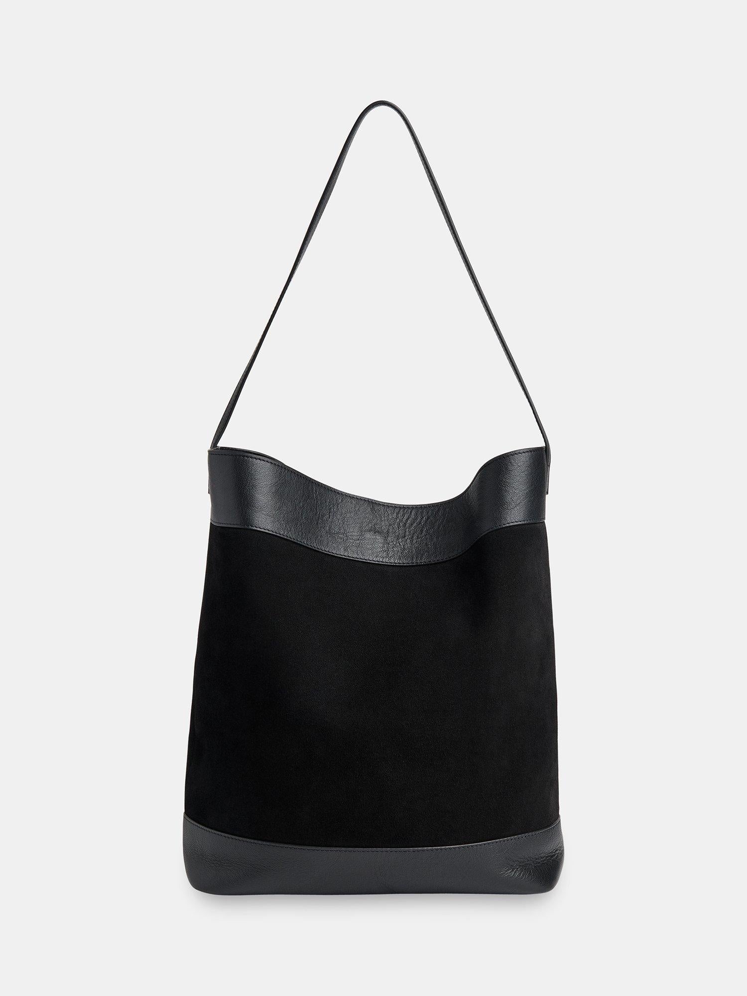 Whistles Sasha suede tote bag leather-lined (British brand)