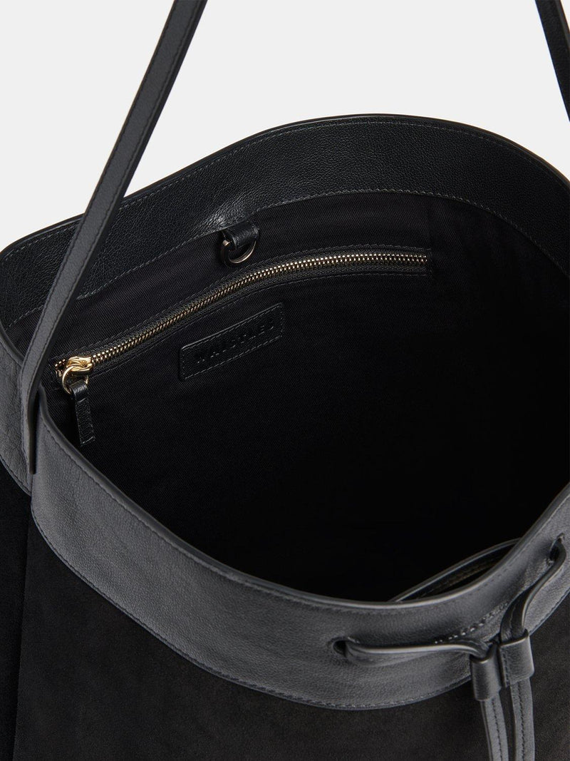 Whistles Sasha suede tote bag leather-lined (British brand)