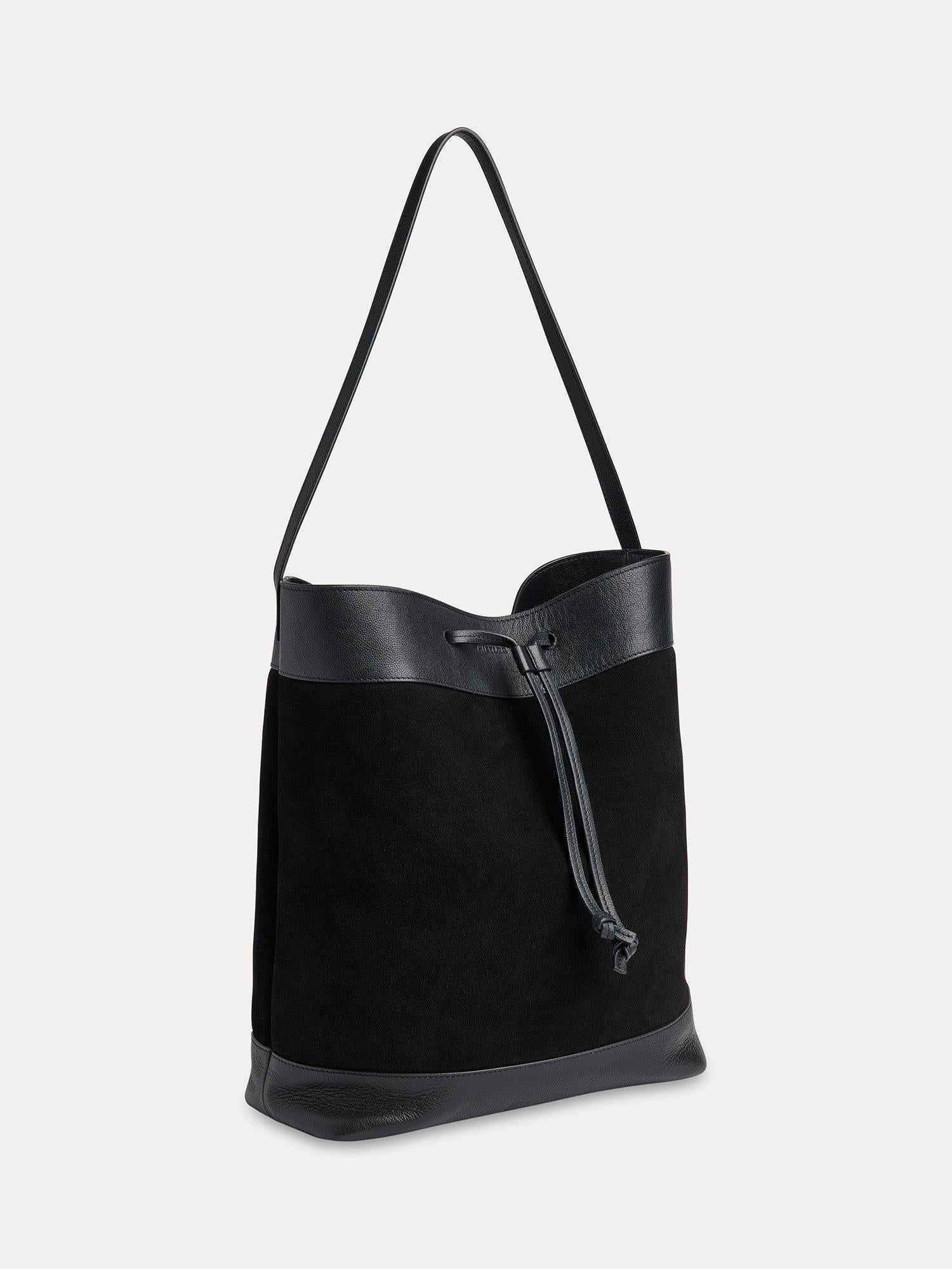 Whistles Sasha suede tote bag leather-lined (British brand)