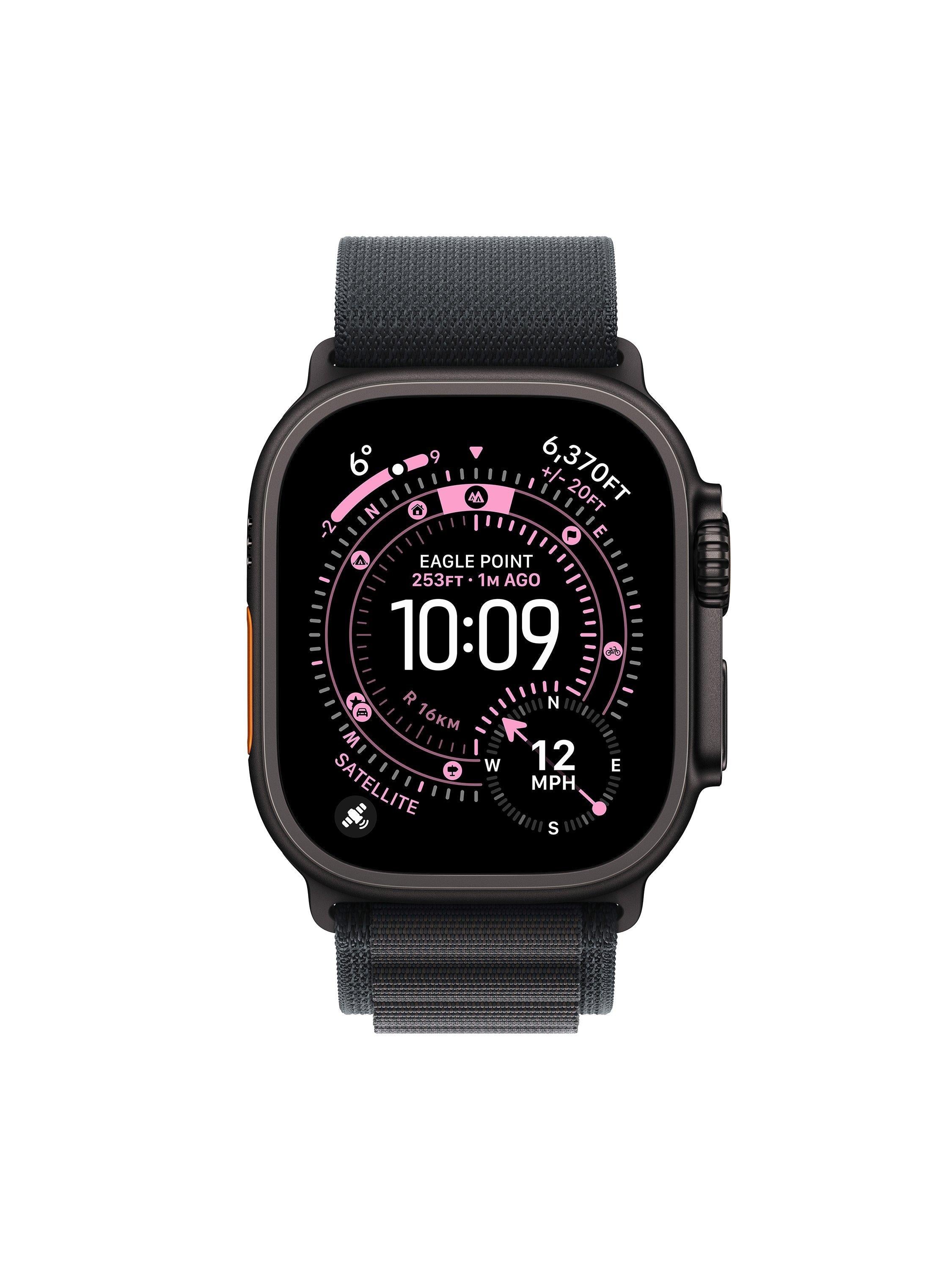 Apple Watch Ultra 49mm titanium case Alpine Loop black - British product