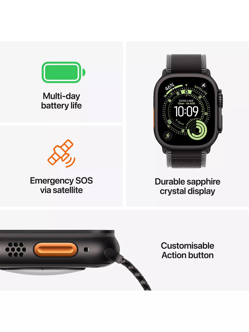 Apple Watch Ultra 3 49mm titanium Ocean Band, imported from the UK