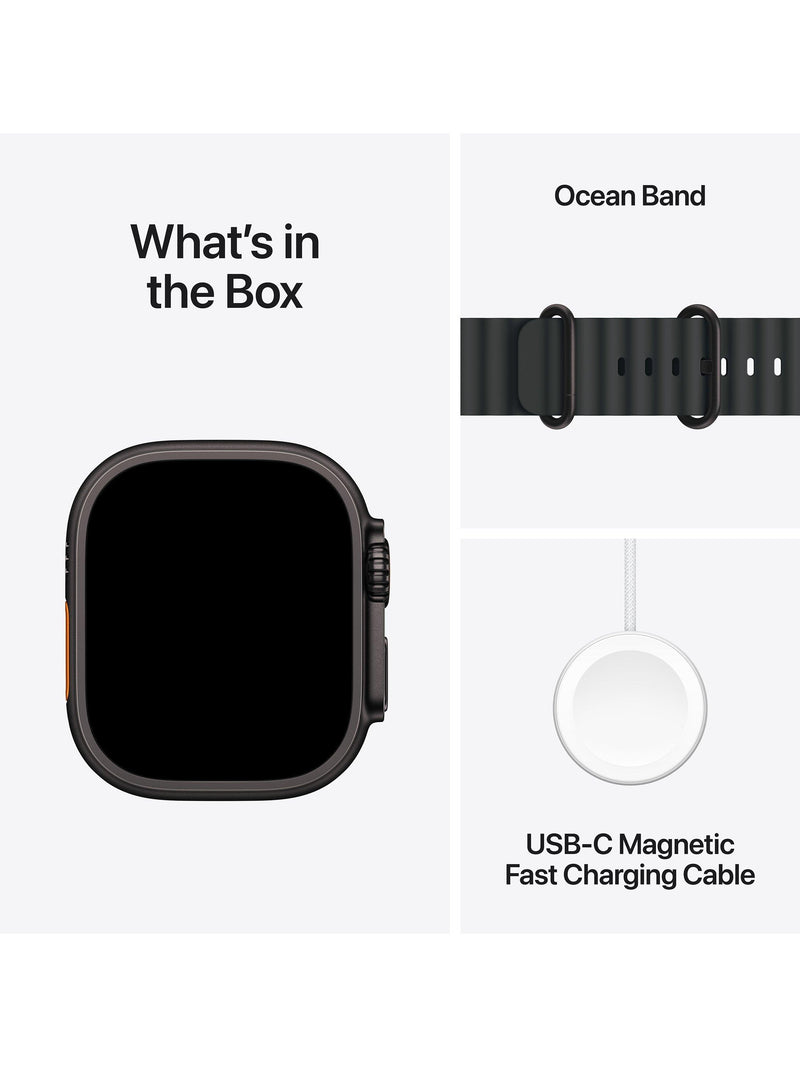 Apple Watch Ultra 3 49mm titanium Ocean Band, imported from the UK