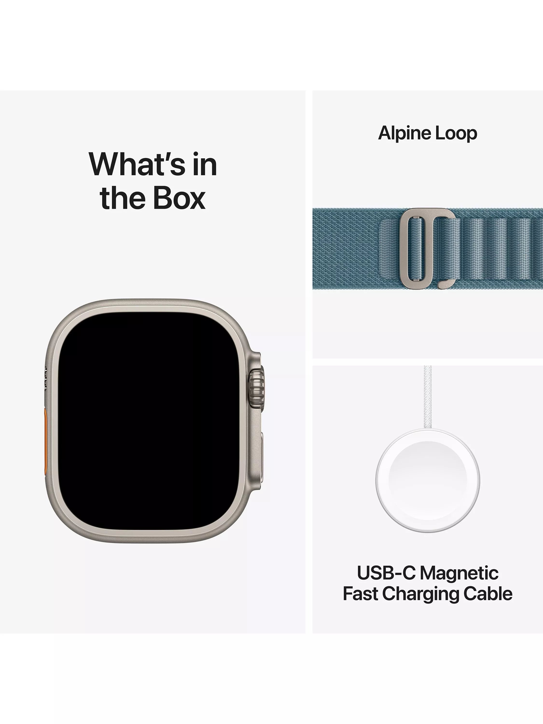 Apple Watch Ultra 3 49mm titanium case with alpine loop, UK version