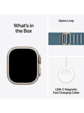 Apple Watch Ultra 3 49mm titanium case with alpine loop, UK version