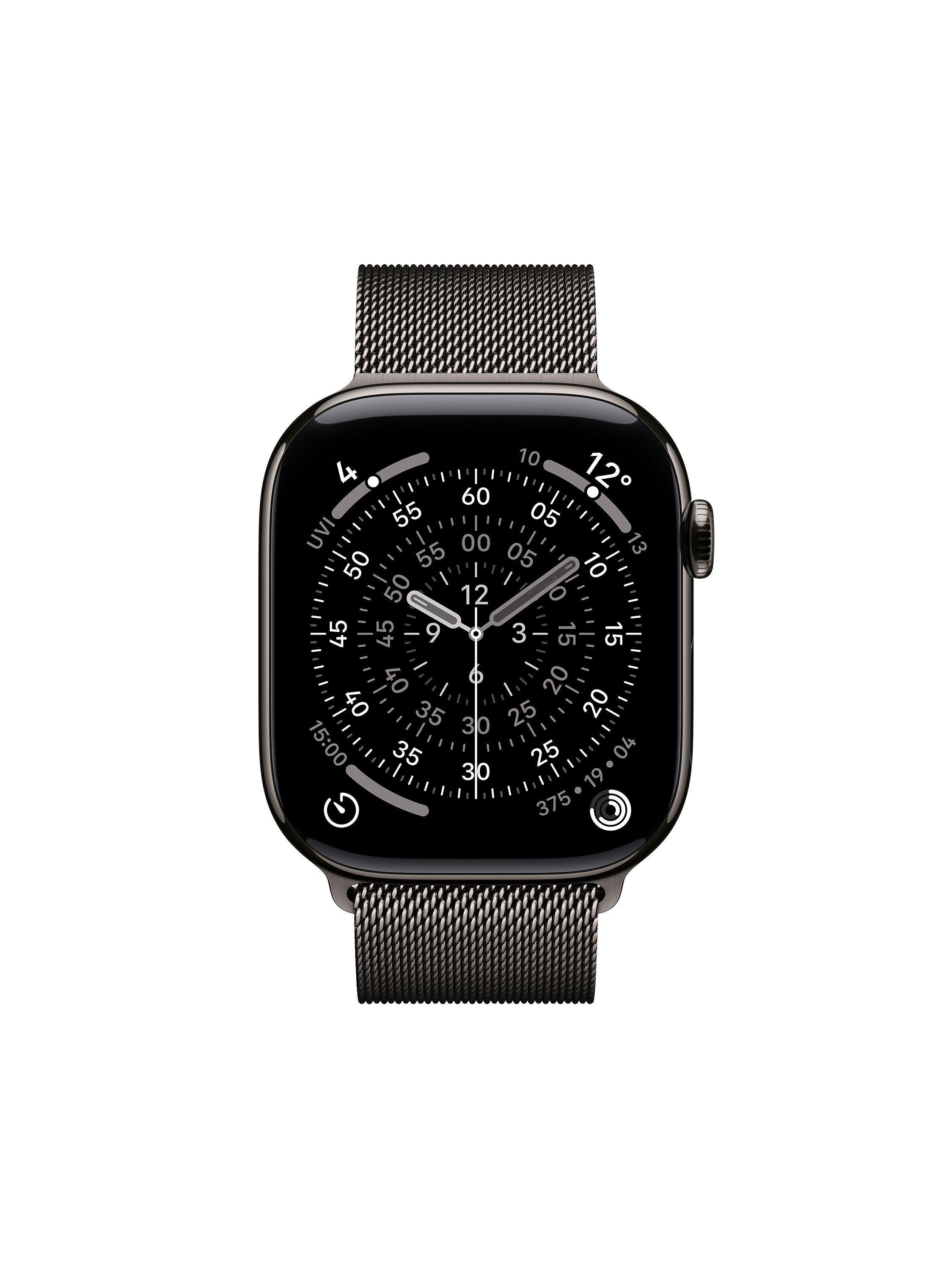 Apple smartwatch titanium case Milanese Loop 46mm, imported from the UK