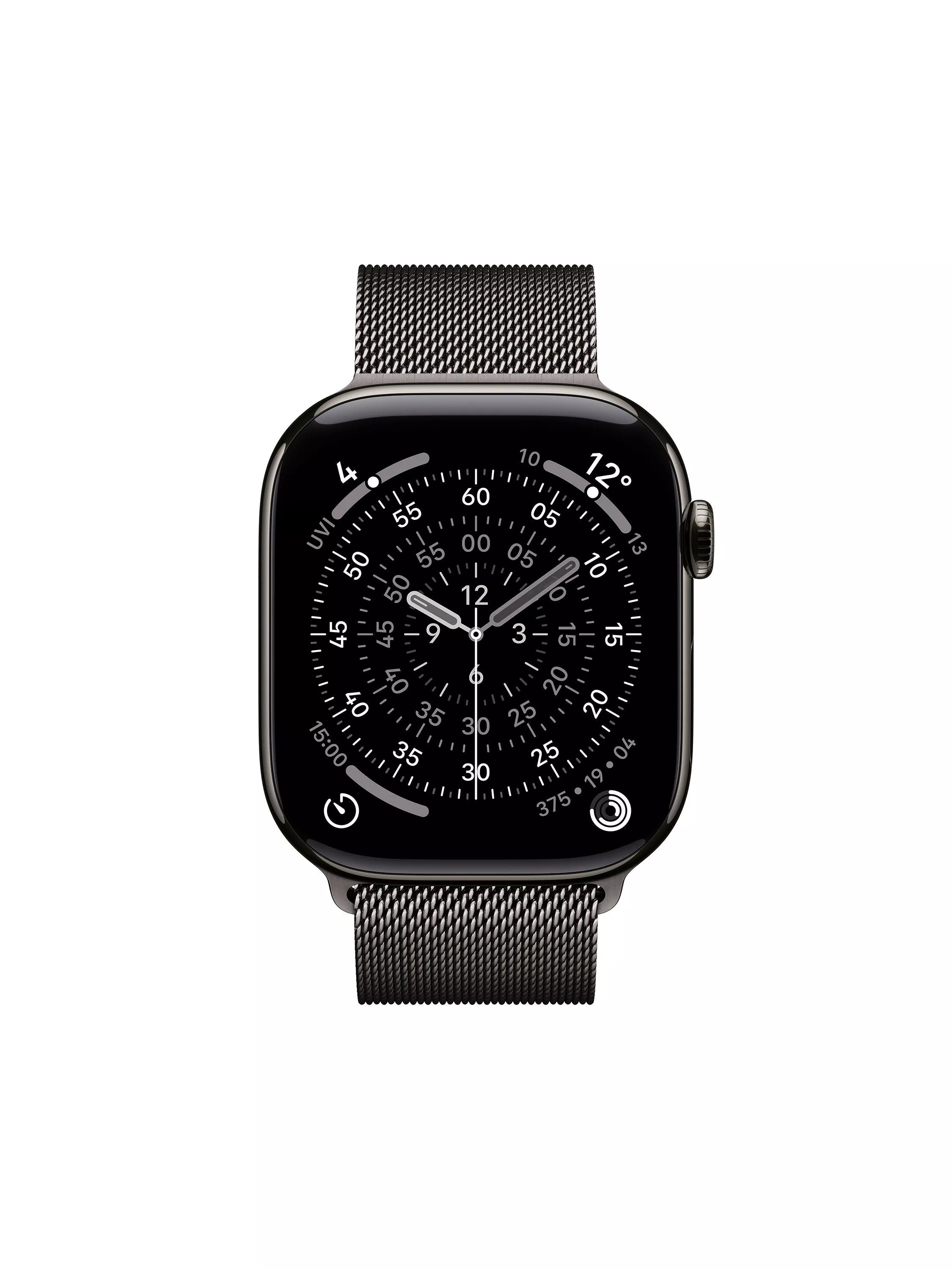 Apple smartwatch titanium case Milanese Loop 46mm, imported from the UK