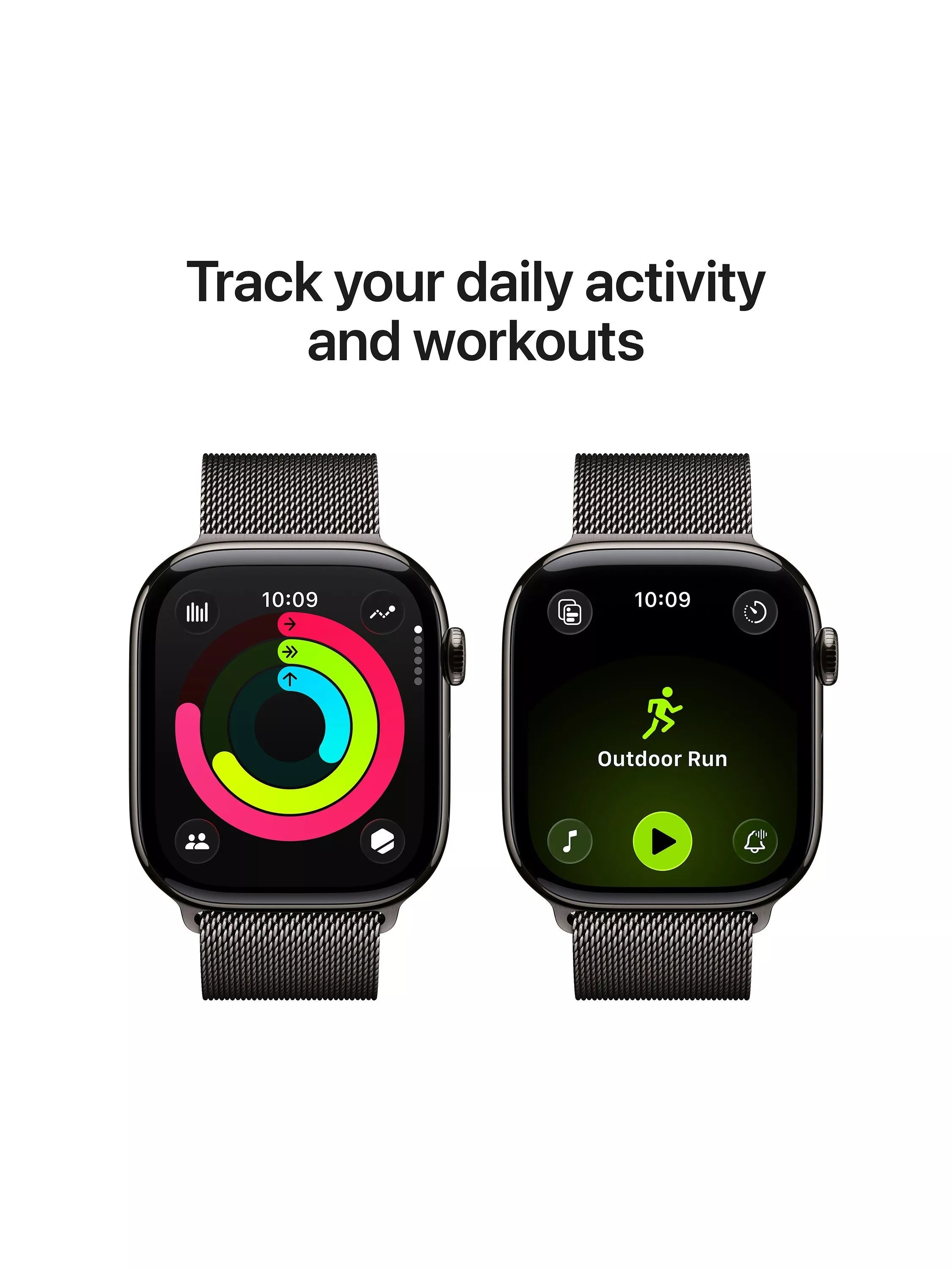 Apple smartwatch titanium case Milanese Loop 46mm, imported from the UK