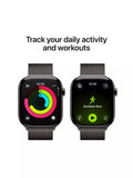 Apple smartwatch titanium case Milanese Loop 46mm, imported from the UK