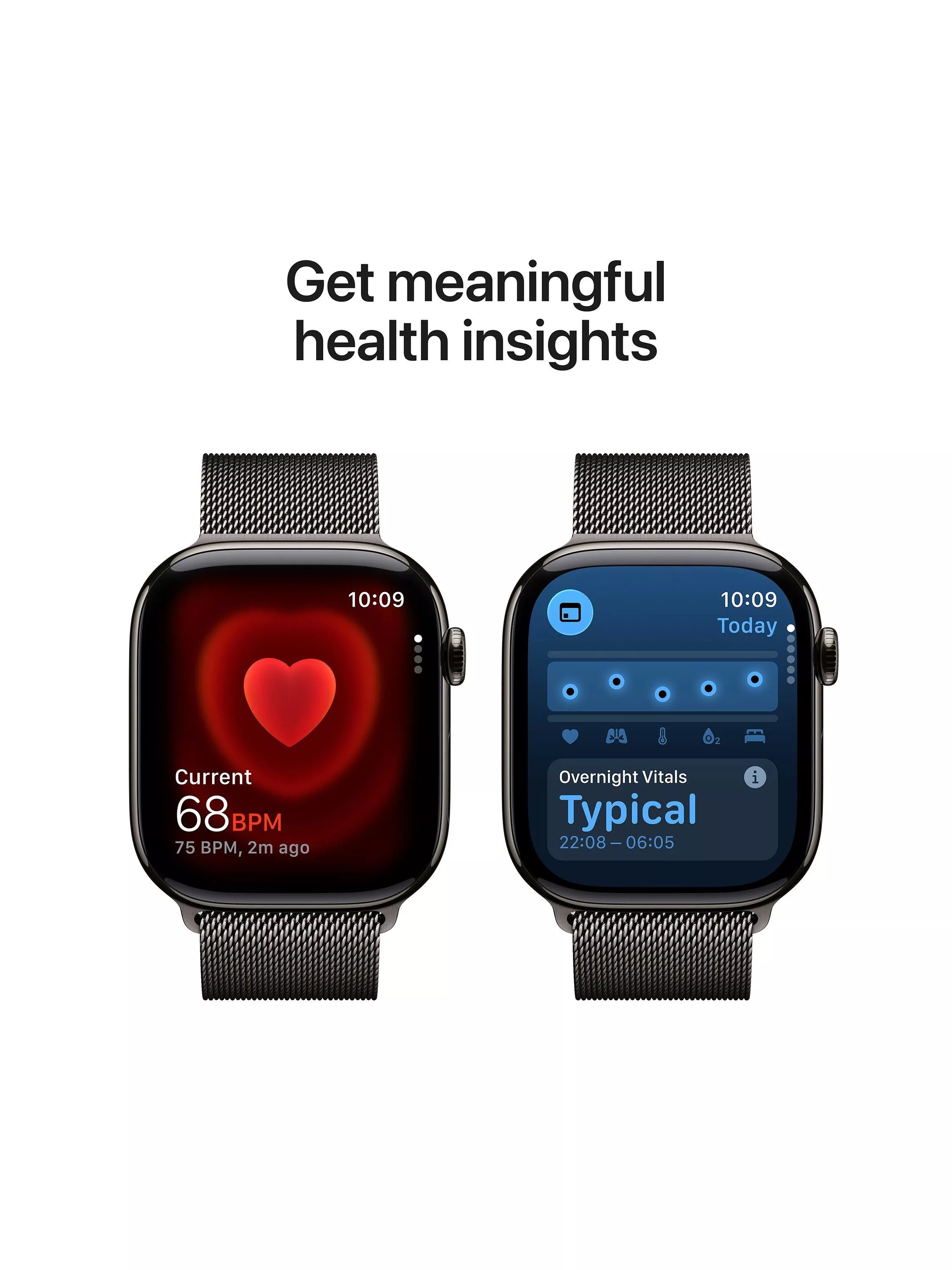 Apple smartwatch titanium case Milanese Loop 46mm, imported from the UK