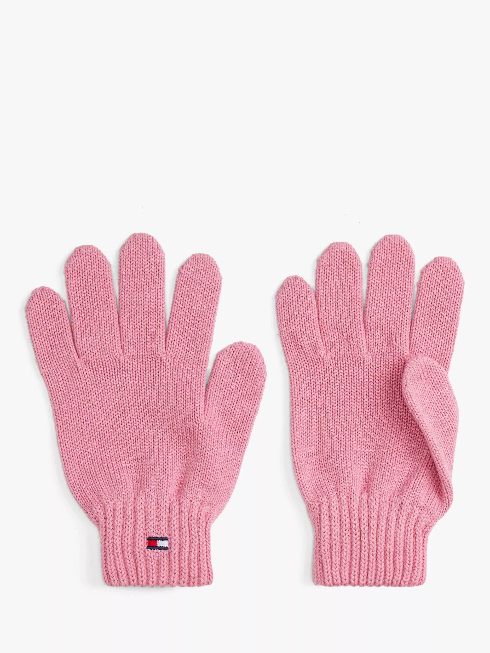 Tommy Hilfiger kids beanie and gloves set Mystic Pink, UK version