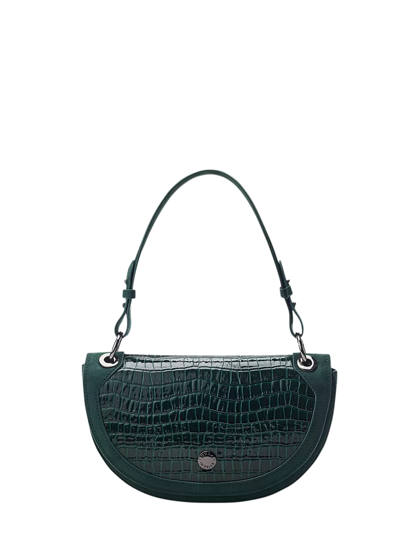 Moda in Pelle Fillipa curved crossbody bag, UK version
