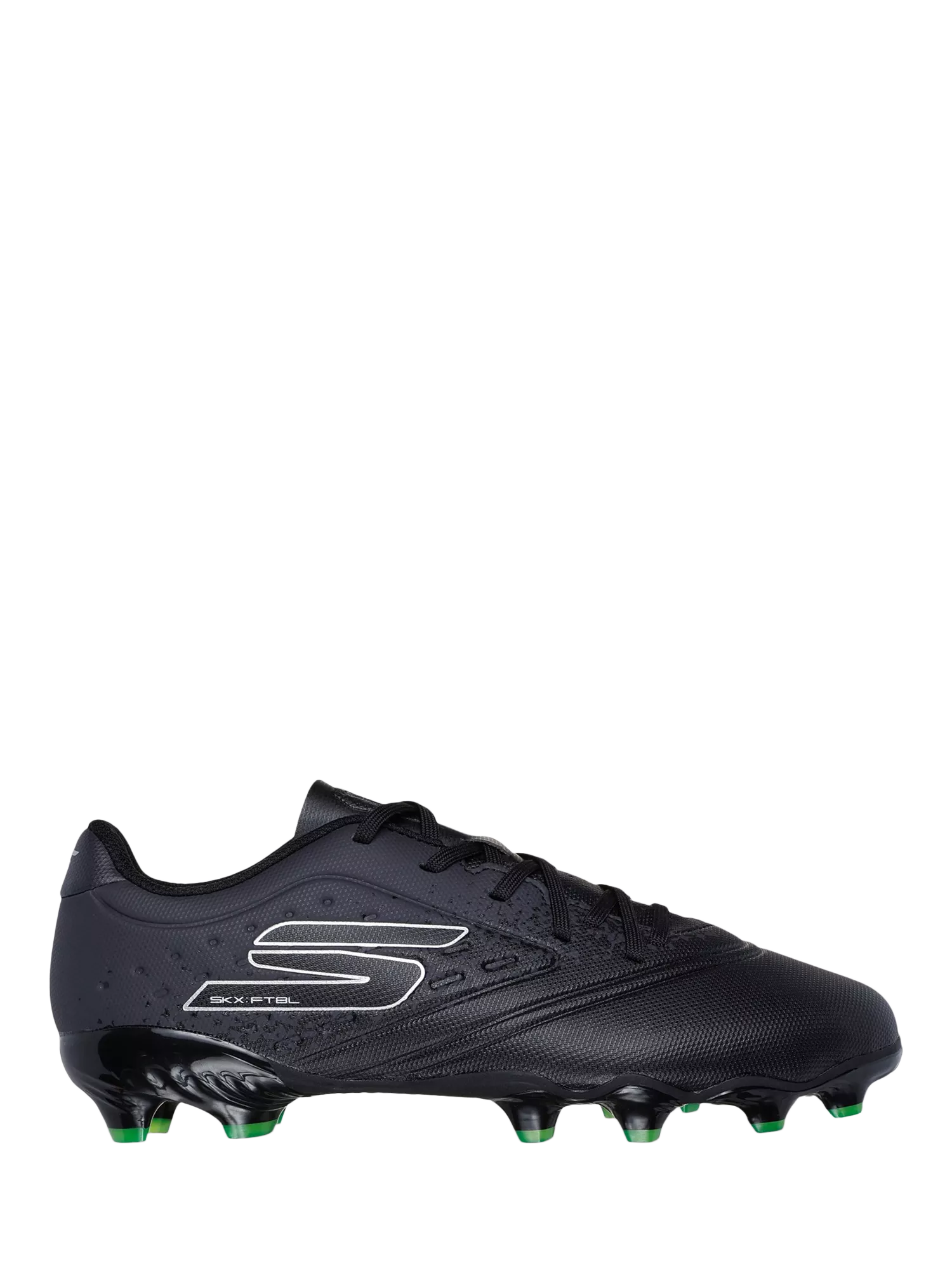 Skechers Razor 1.5 football boots for kids in black/silver (British brand)