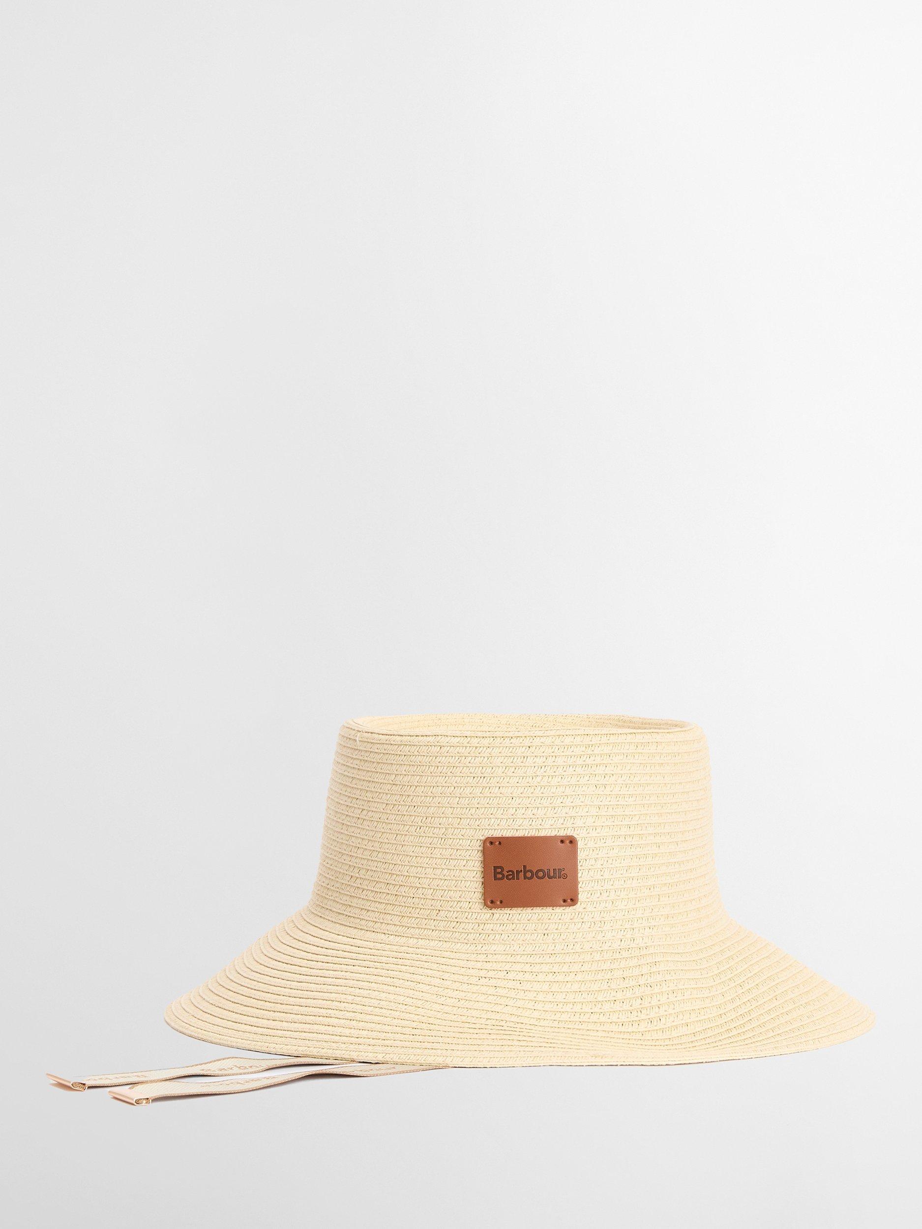Barbour Polly Braid bucket hat in cream - British product