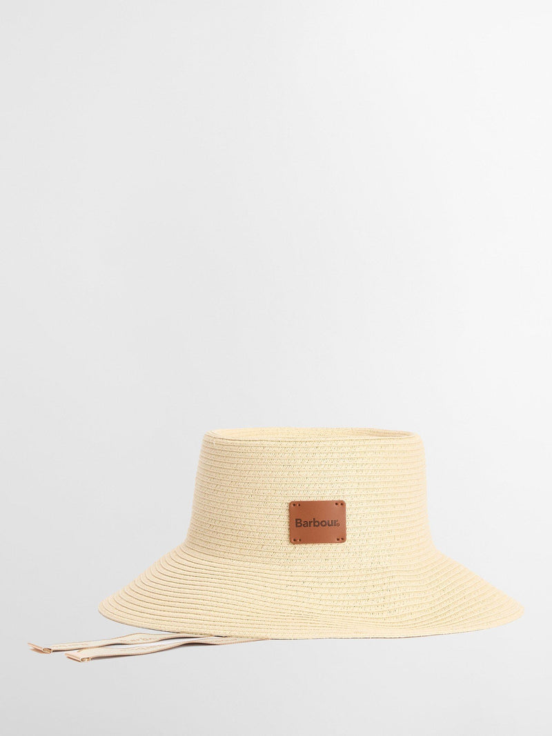 Barbour Polly Braid bucket hat in cream - British product