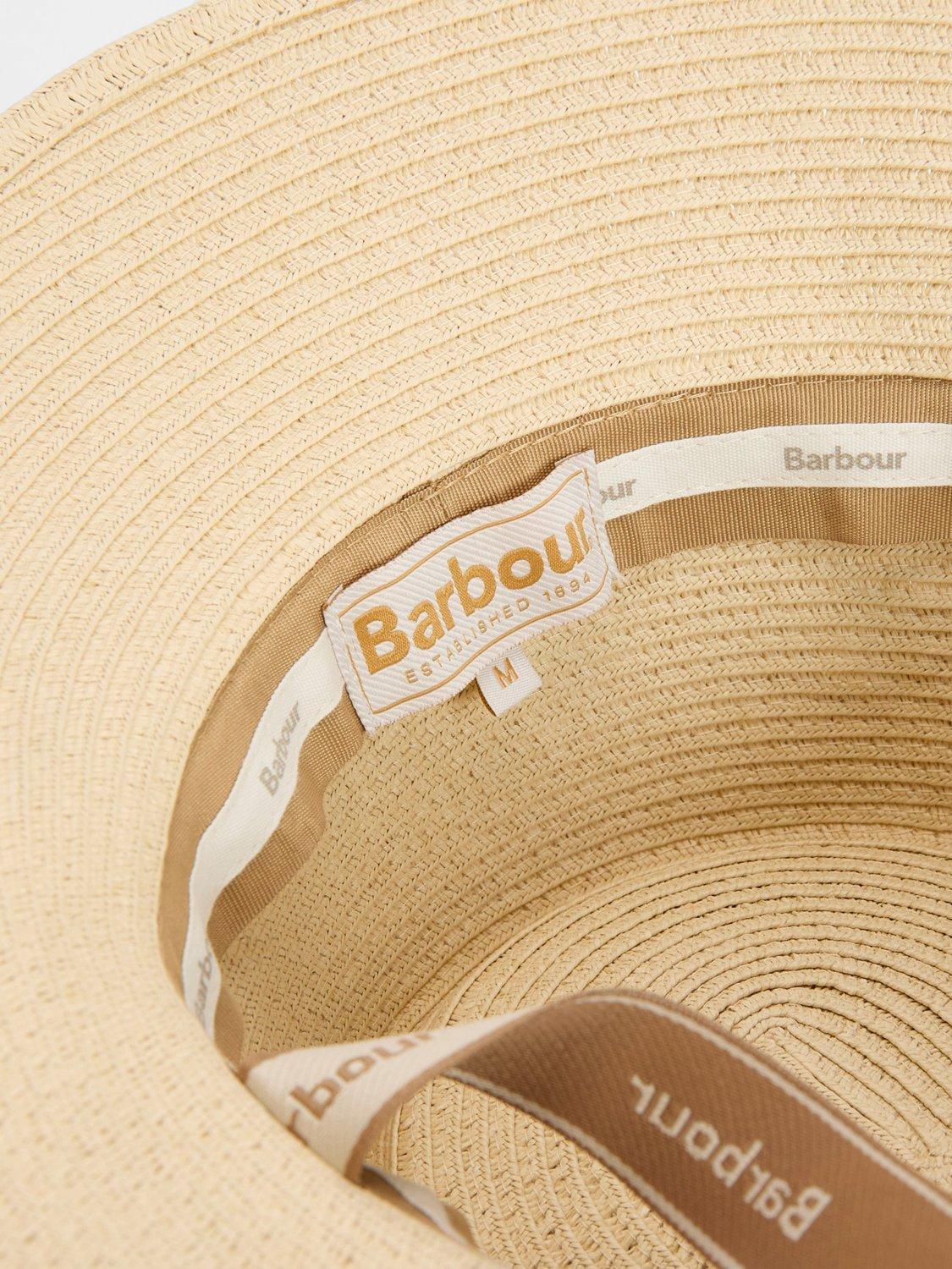Barbour Polly Braid bucket hat in cream - British product