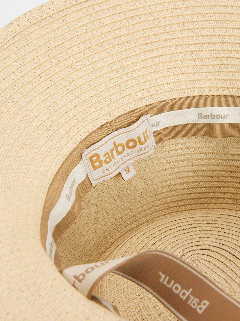 Barbour Polly Braid bucket hat in cream - British product
