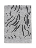 KAFFE stripe scarf grey black 33x180cm, UK version