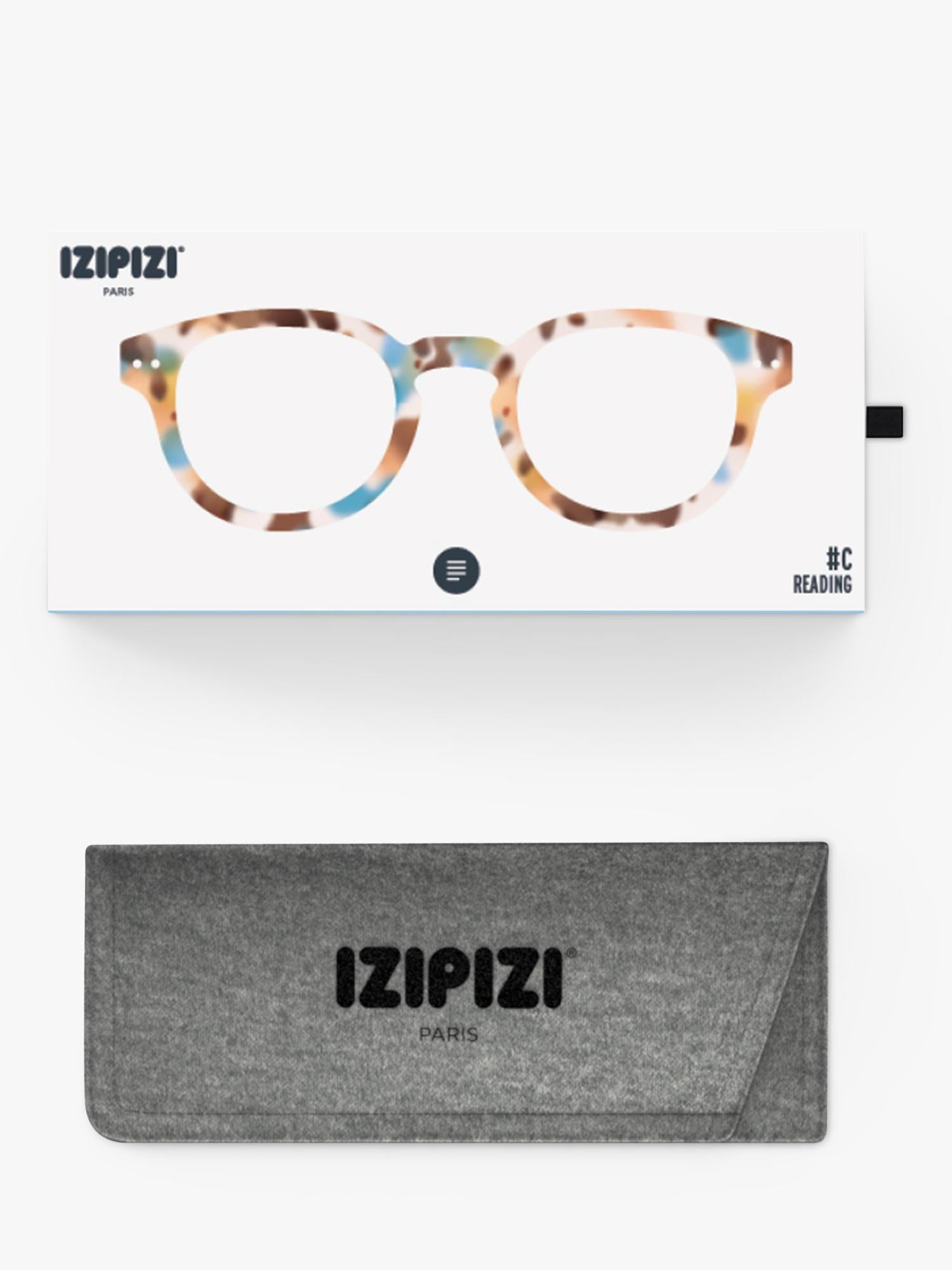 IZIPIZI tortoise reading glasses +1 lens (British brand)