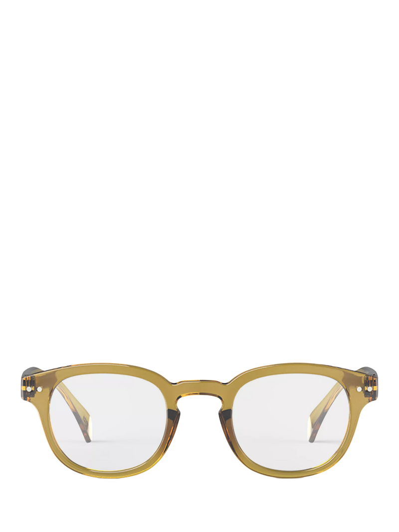 IZIPIZI crystal reading glasses golden green, UK version