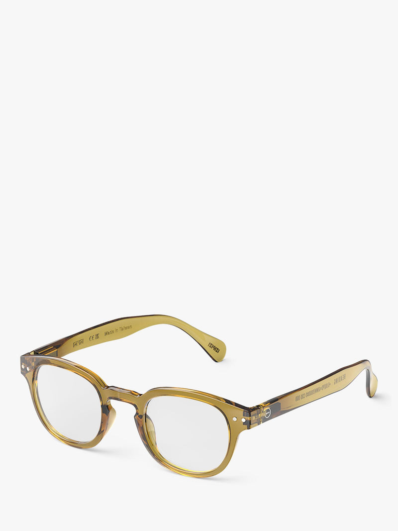 IZIPIZI crystal reading glasses golden green, UK version