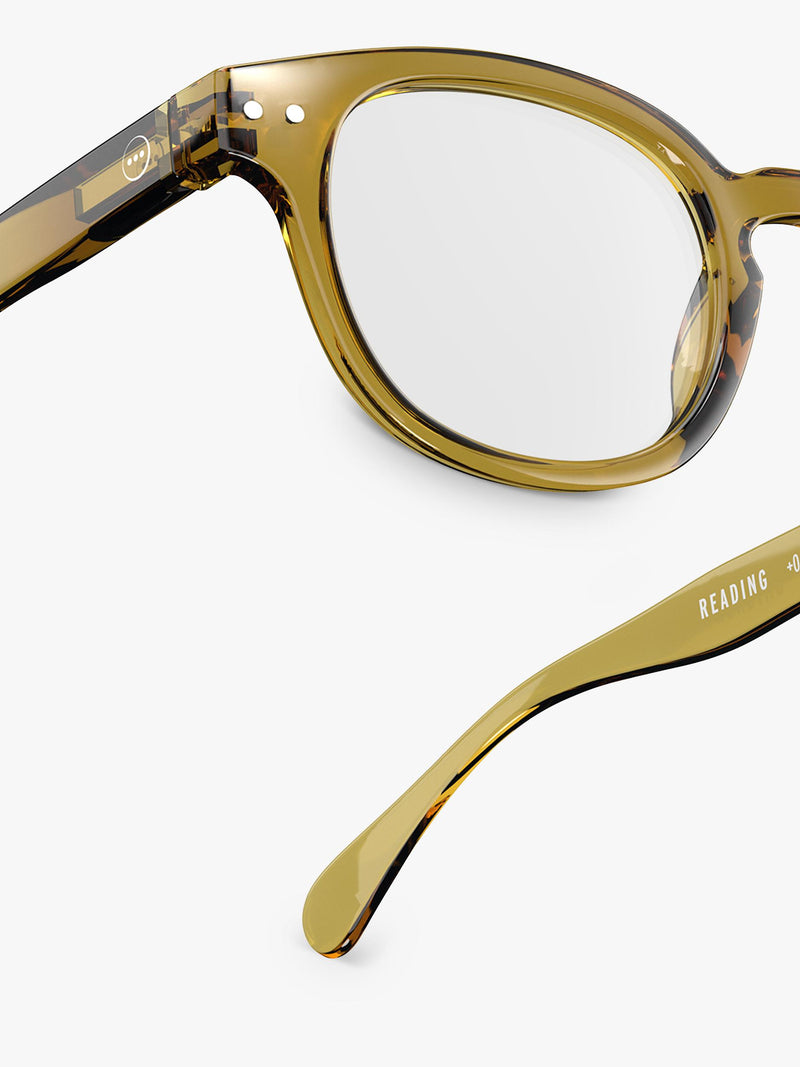 IZIPIZI crystal reading glasses golden green, UK version