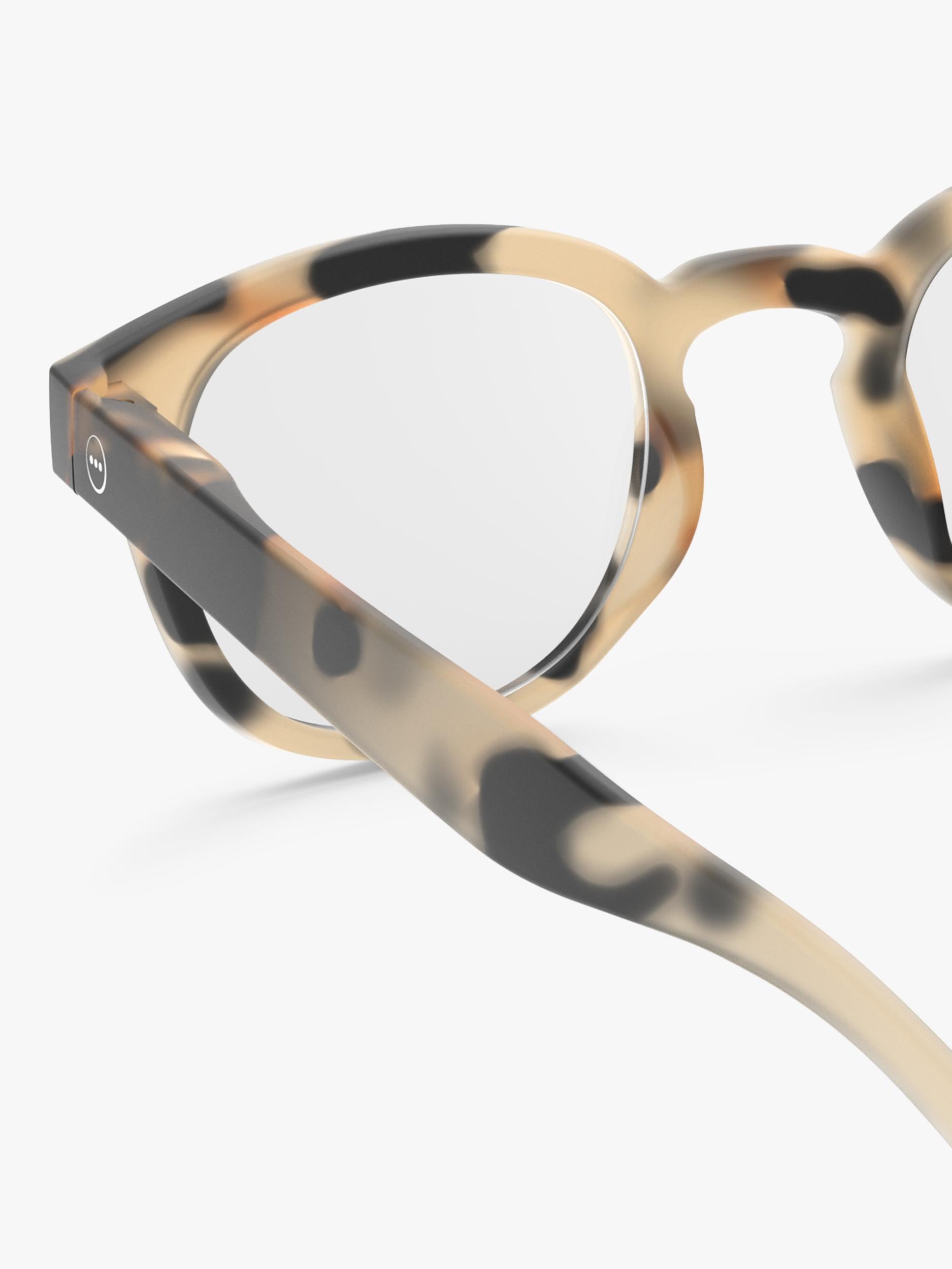 IZIPIZI tortoise reading glasses with +1.5 lenses, imported from the UK