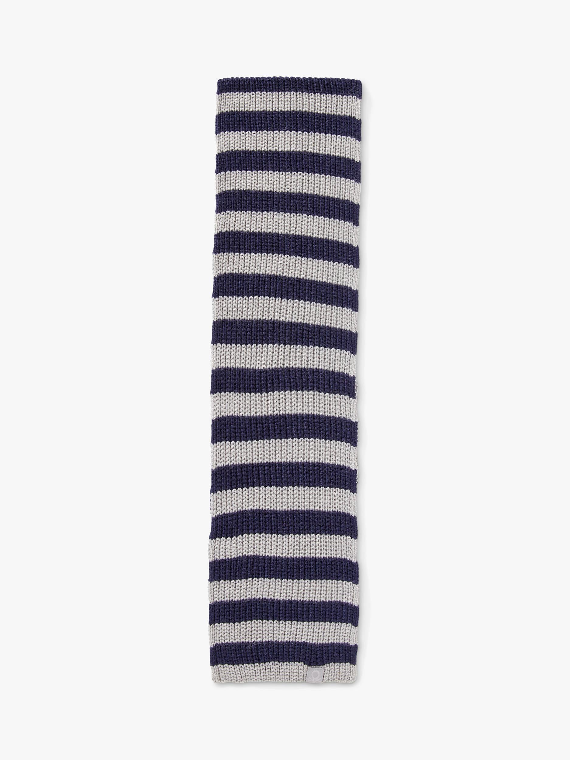 Benetton kids two-tone striped knit scarf (British brand)