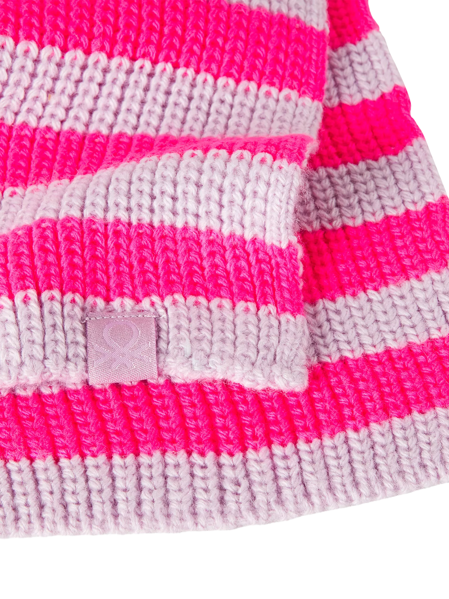 Benetton kids two-tone striped knit scarf (British brand)
