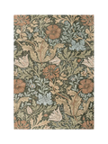 Morris & Co. Compton Trellis floral rug green (British brand)