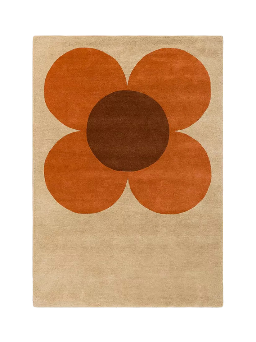 Orla Kiely retro flower wool rug 180x120cm - British product