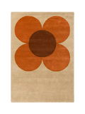 Orla Kiely retro flower wool rug 180x120cm - British product