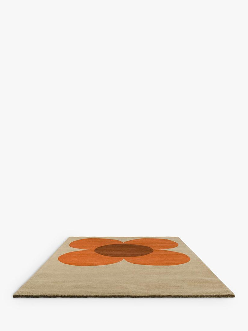 Orla Kiely retro flower wool rug 180x120cm - British product