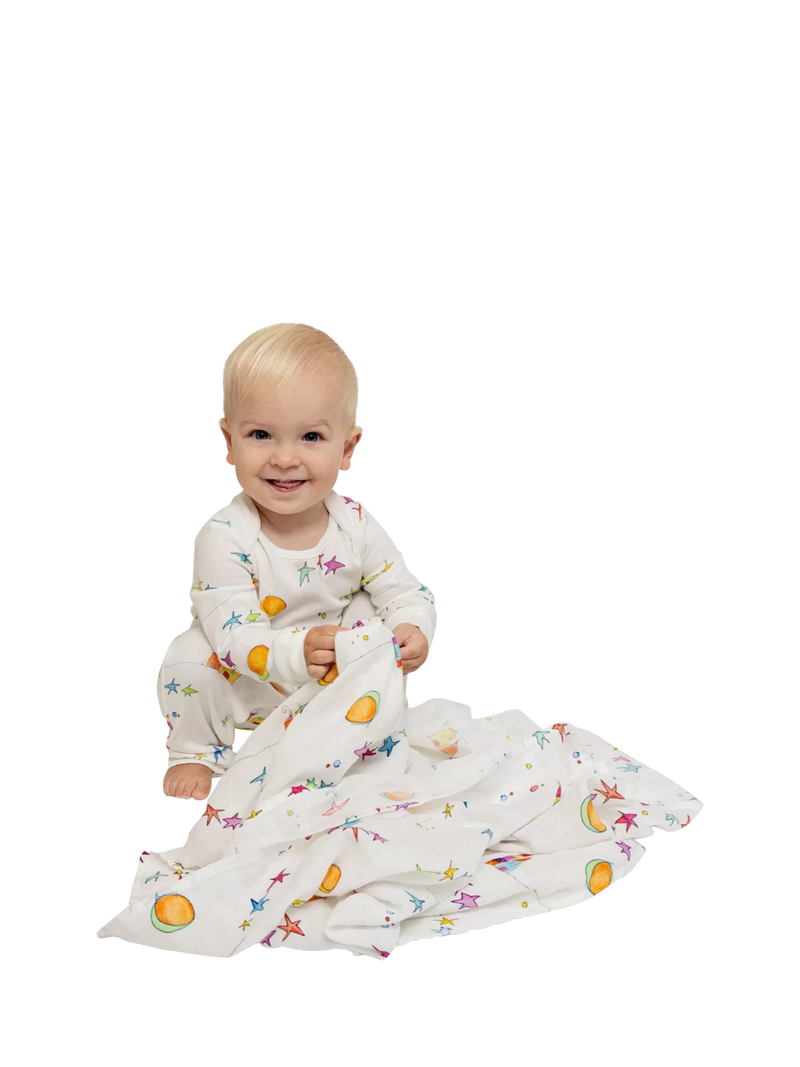 From Babies with Love organic baby swaddling shawl 120cm, UK version