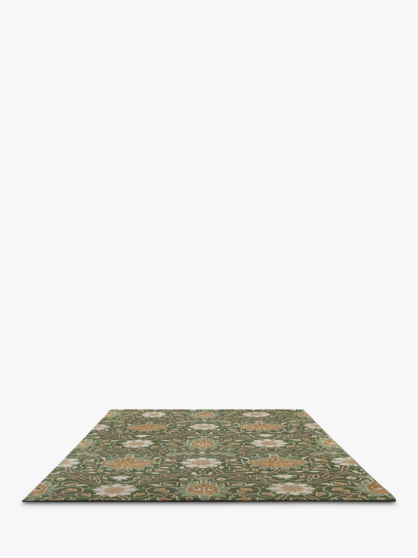 Morris & Co. Montreal pure wool rug green - British product