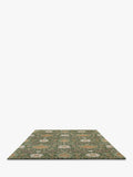 Morris & Co. Montreal pure wool rug green - British product