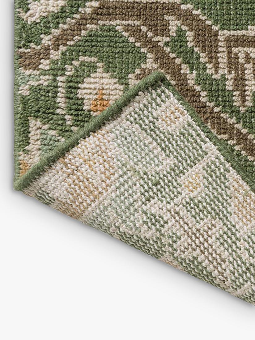 Morris & Co. Montreal pure wool rug green - British product
