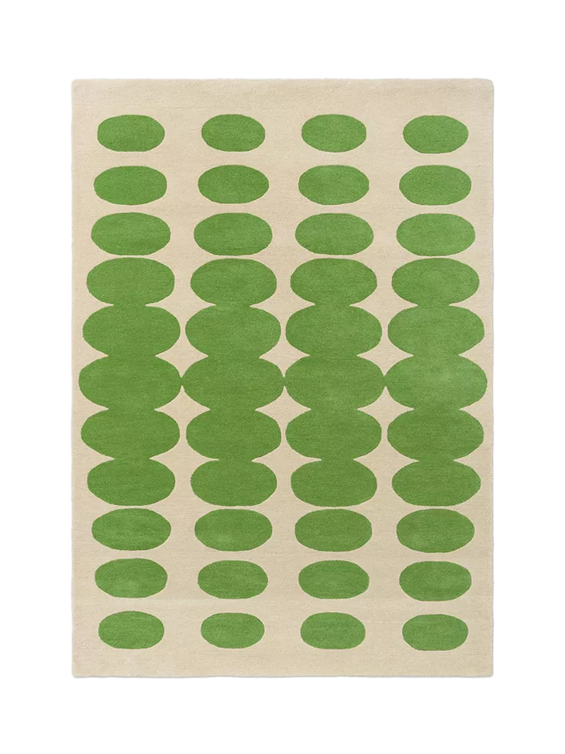 Orla Kiely Optical Oval Pure Wool Rug 180 x 120cm
