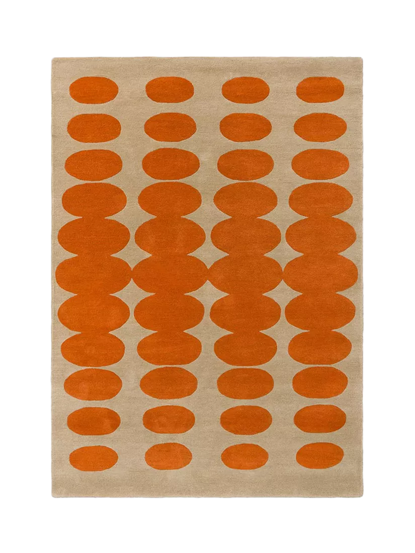 Orla Kiely Optical Oval pure wool rug 180x120cm (British brand)