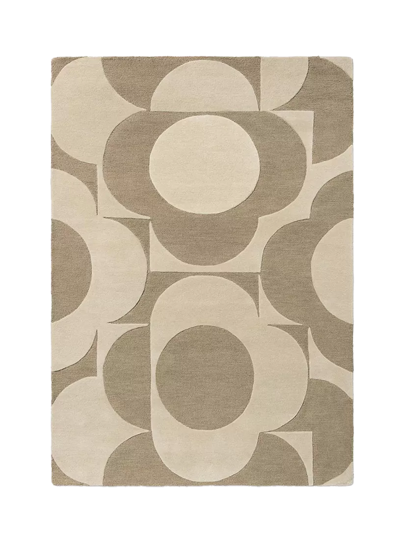 Orla Kiely Prism Flower pure wool rug 180x120cm (British brand)