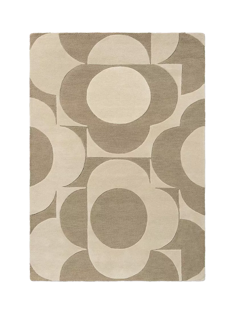 Orla Kiely Prism Flower pure wool rug 180x120cm (British brand)