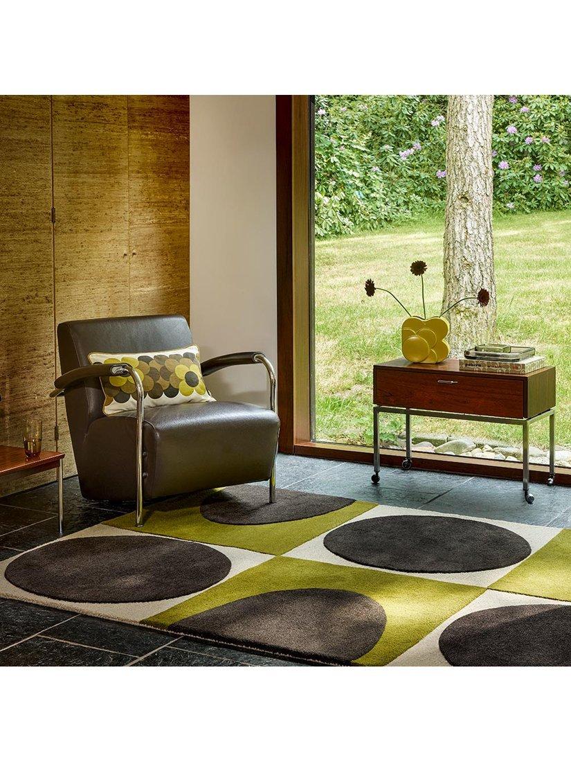 Orla Kiely geometric spot wool rug 180x120cm, imported from the UK